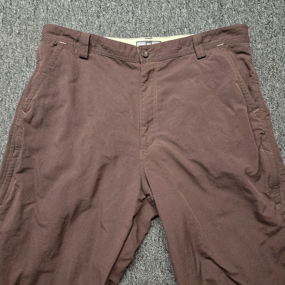 REI Mens Hiking Pants 38 Brown Nylon UPF 40+ Lightweight Outdoor Camping Utility